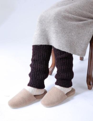 【VivresaVie】ブークレニットレッグウォーマー